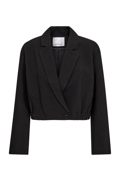 AcileCC Crop Blazer 96-Black - 40065 Thumbnail