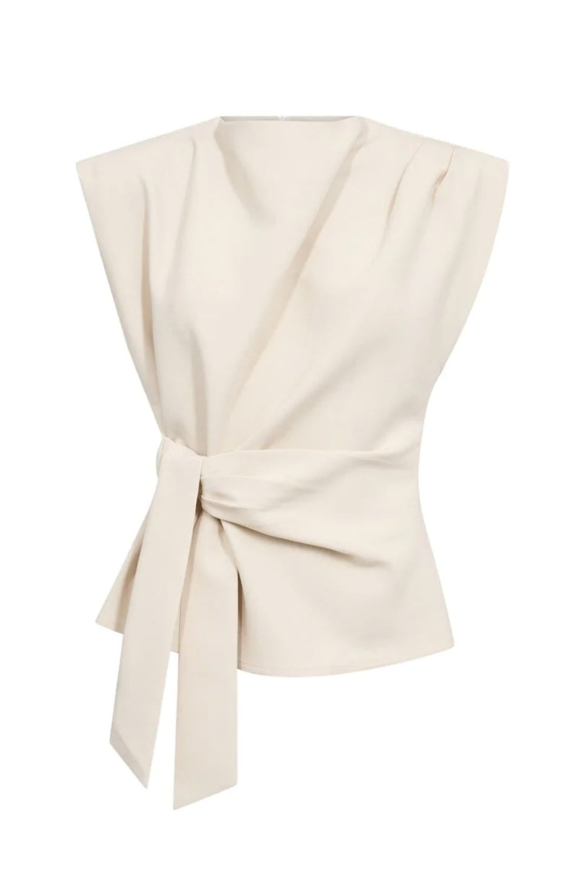 AcileCC Pleat Top 199-Bone - 45197