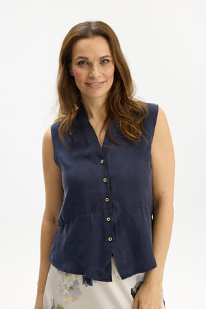 Aimee top Marinblå - 16991