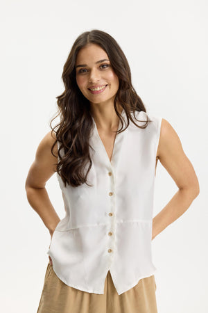 Aimee topp vit - 16991