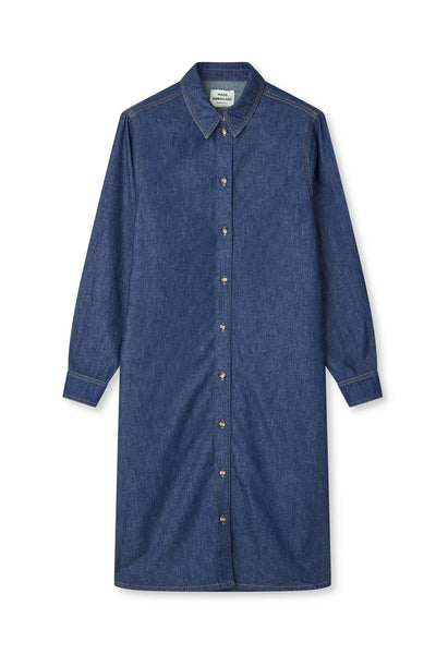 Air Denim Crissy Dress Mid Blue Denim - 205502 Thumbnail