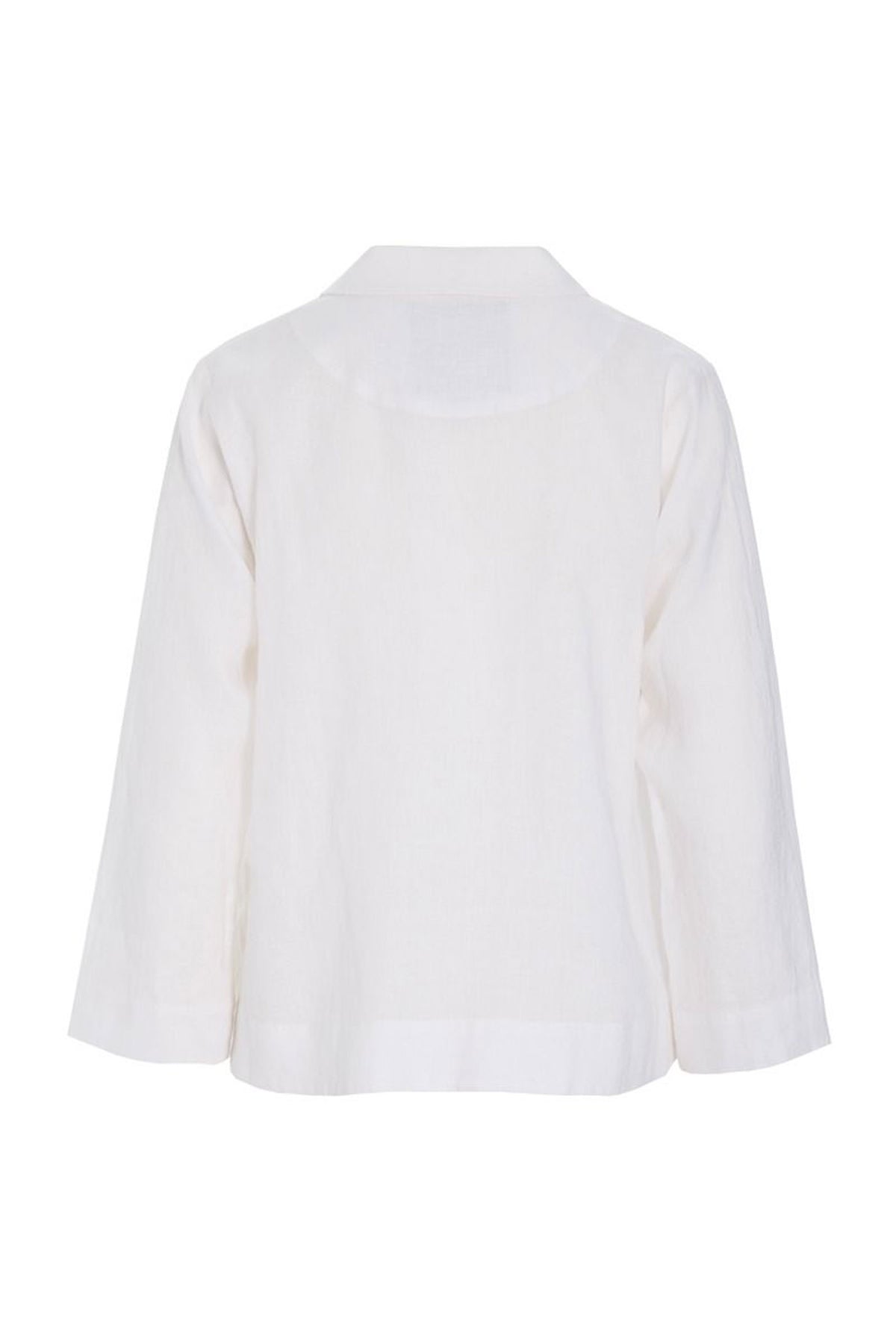 Luftig linnejacka i A-linjemodell White - 263-2136-5768