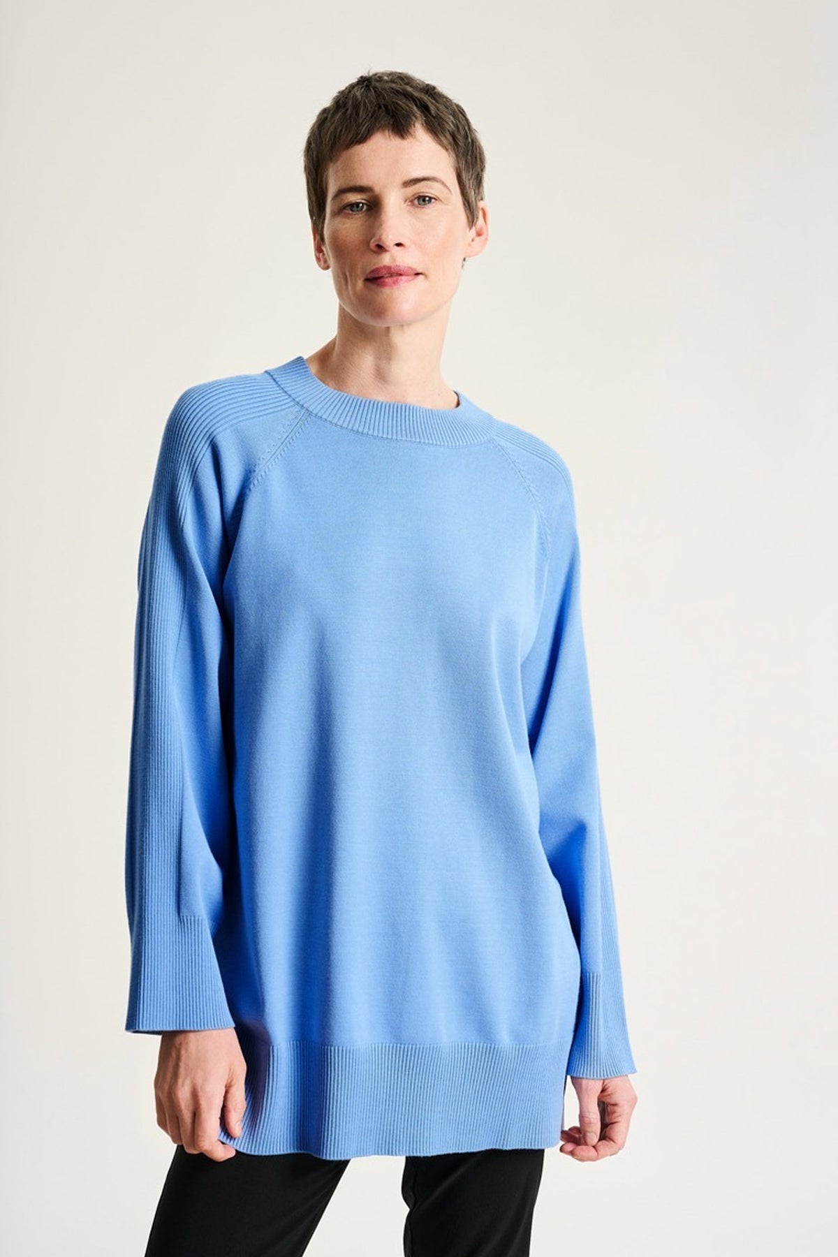 Akiko raglanblus Lake Blue - 266-1086-5891