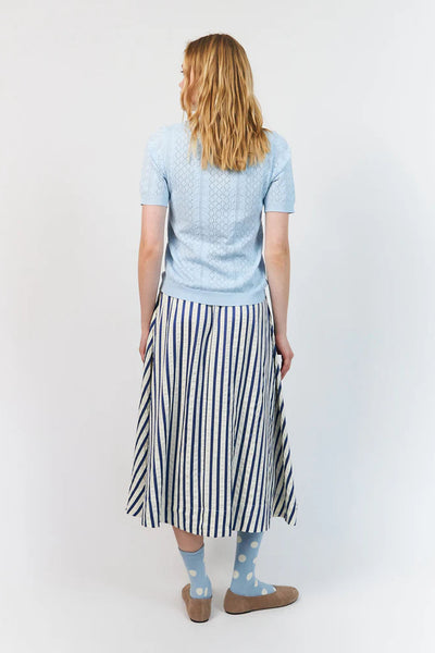AlaiaLL Polo Knit S/S 22 Ljusblå - 26265-5007 Thumbnail