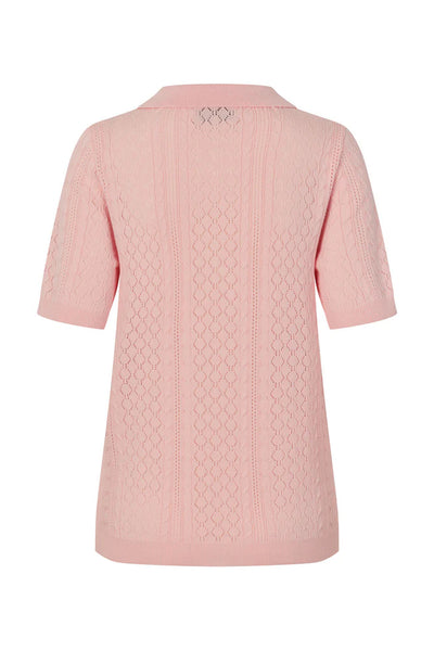 AlaiaLL Polo Knit S/S 84 Ljusrosa - 26265-5007 Thumbnail