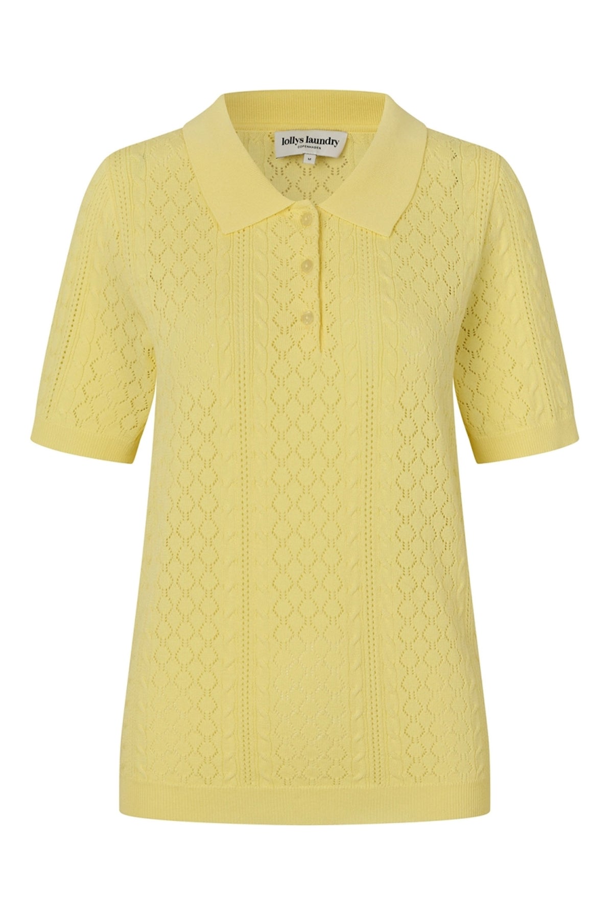 Alaiall Polo Knit S/S Neon Gul - 26265-5007