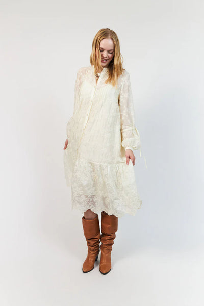 Alannall Maxi Dress Ls Creme - 26246-3010 Thumbnail
