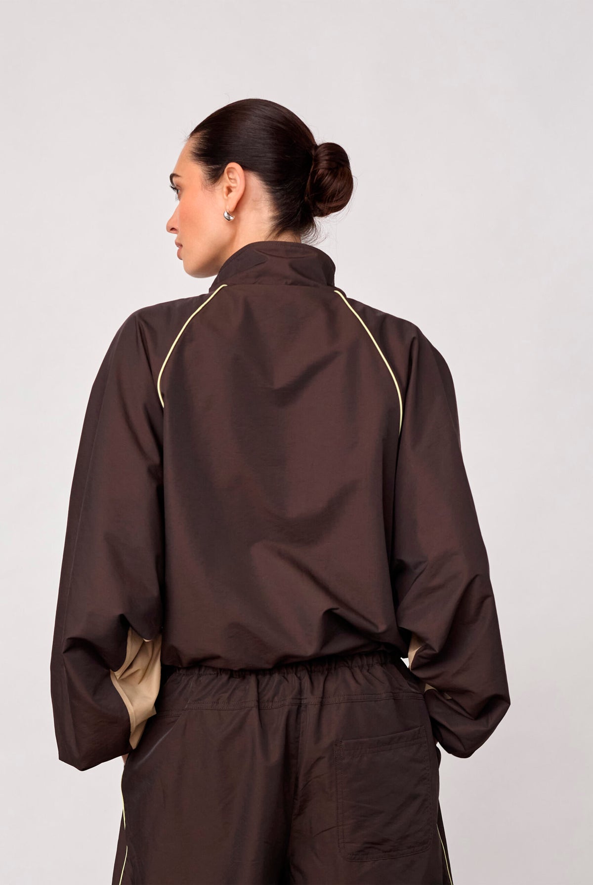 Aloracc Block Jacket Mörkbrun - 500846