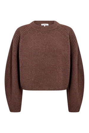 AlviaCC Barrel Sleeve Knit 20002-Brown - 500188