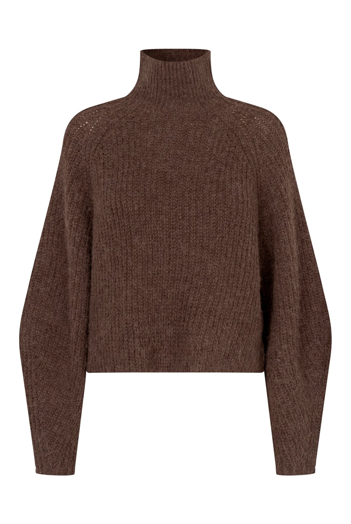 Elioll Stickad Tröja Mörk Mokka - 26455-5020