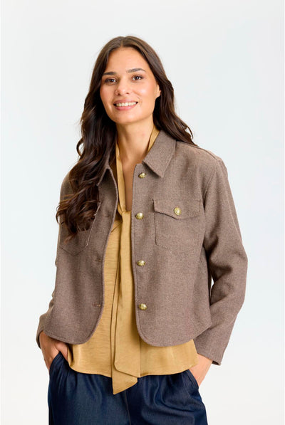 Aline jacket Mocca - 17276 Thumbnail
