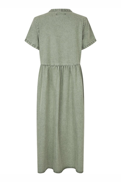 AliyaLL Maxi Dress SS 49 Dusty Green - 26162-3045 Thumbnail