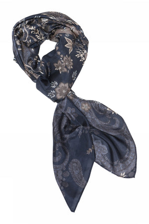 Allis, tryckt sidensjal 84978-Midtnight - 59800/4039