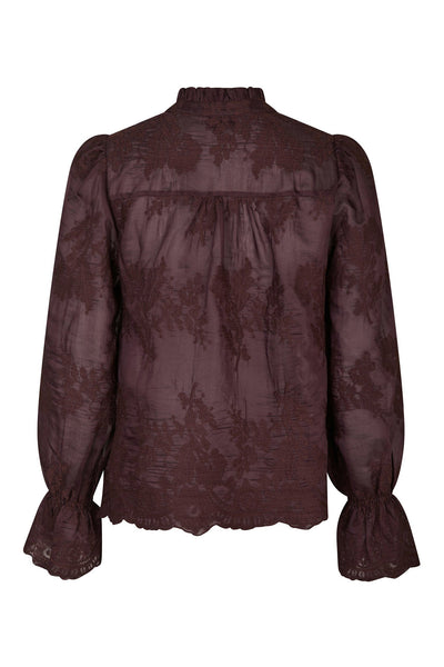 Amara Big Embroidery Burgundy - 163032 Thumbnail