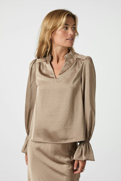 Amara Heavy Sateen Bedaz MÖRK TAUPE - 166578 Thumbnail
