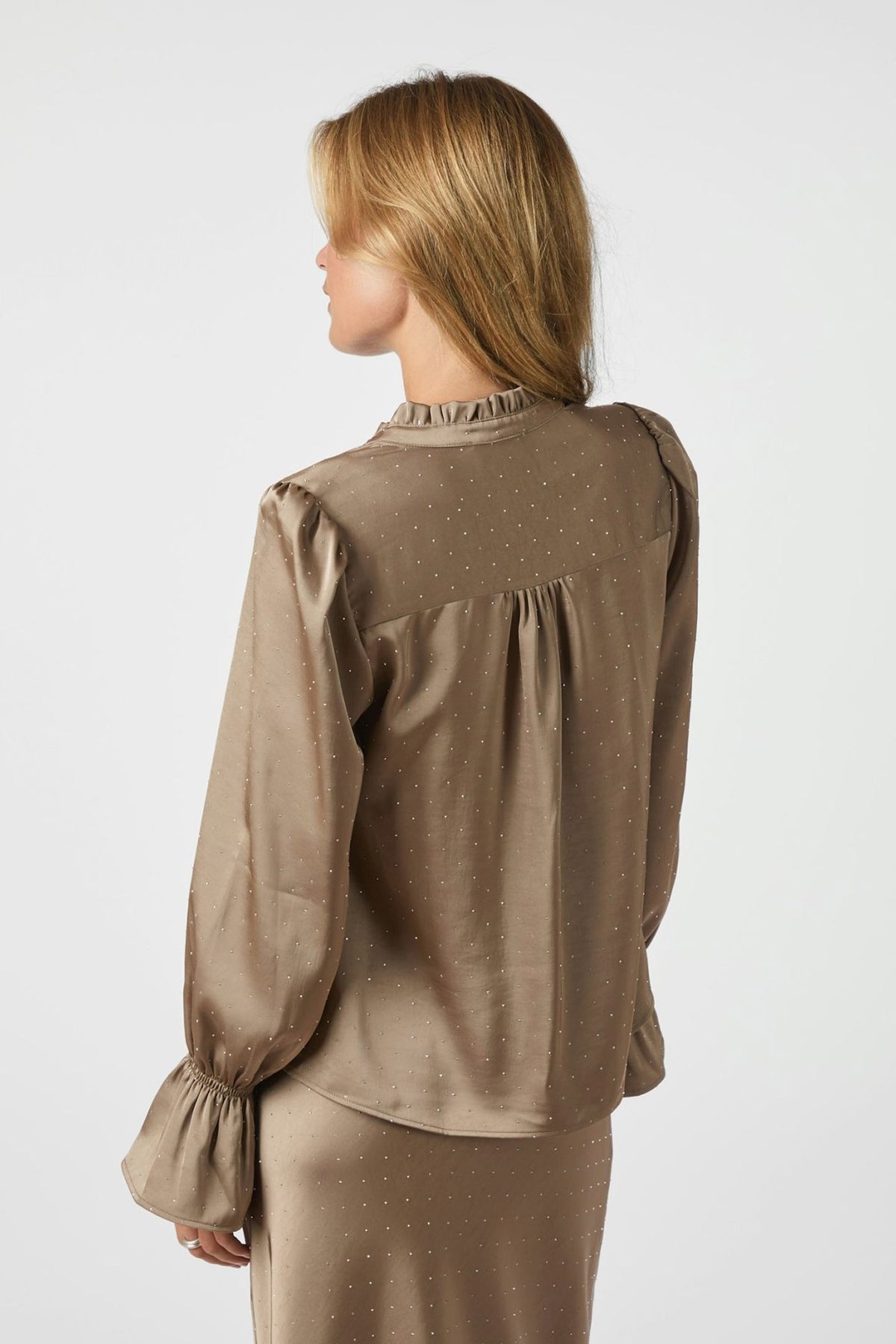 Amara Heavy Sateen Bedaz MÖRK TAUPE - 166578