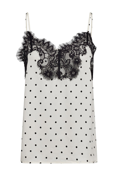 AmeliCC Dot Lace Singlet 11-Off white - 45134 Thumbnail