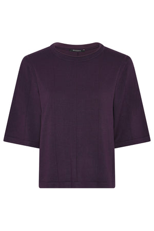 AnemoneBBGliandra stickad AUBERGINE - BBW4813