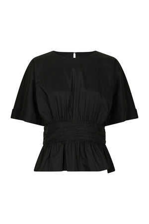 Annegret Poplinblus Svart - 162365
