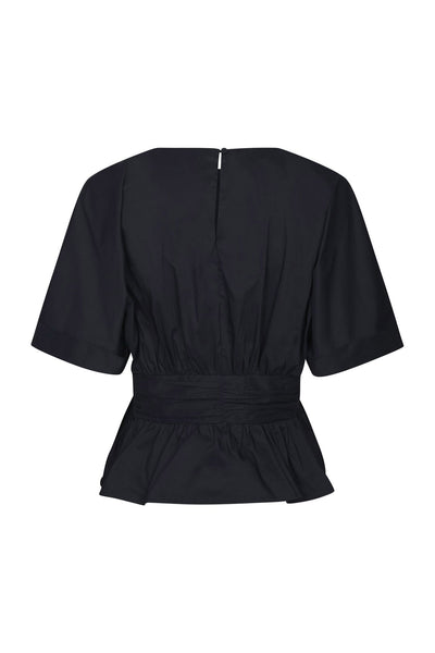 Annegret Poplin Blouse Navy - 162365 Thumbnail