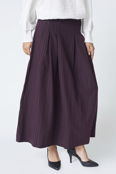 AnyaCC Trinny Pleat Skirt 67-Plum 44001 Thumbnail