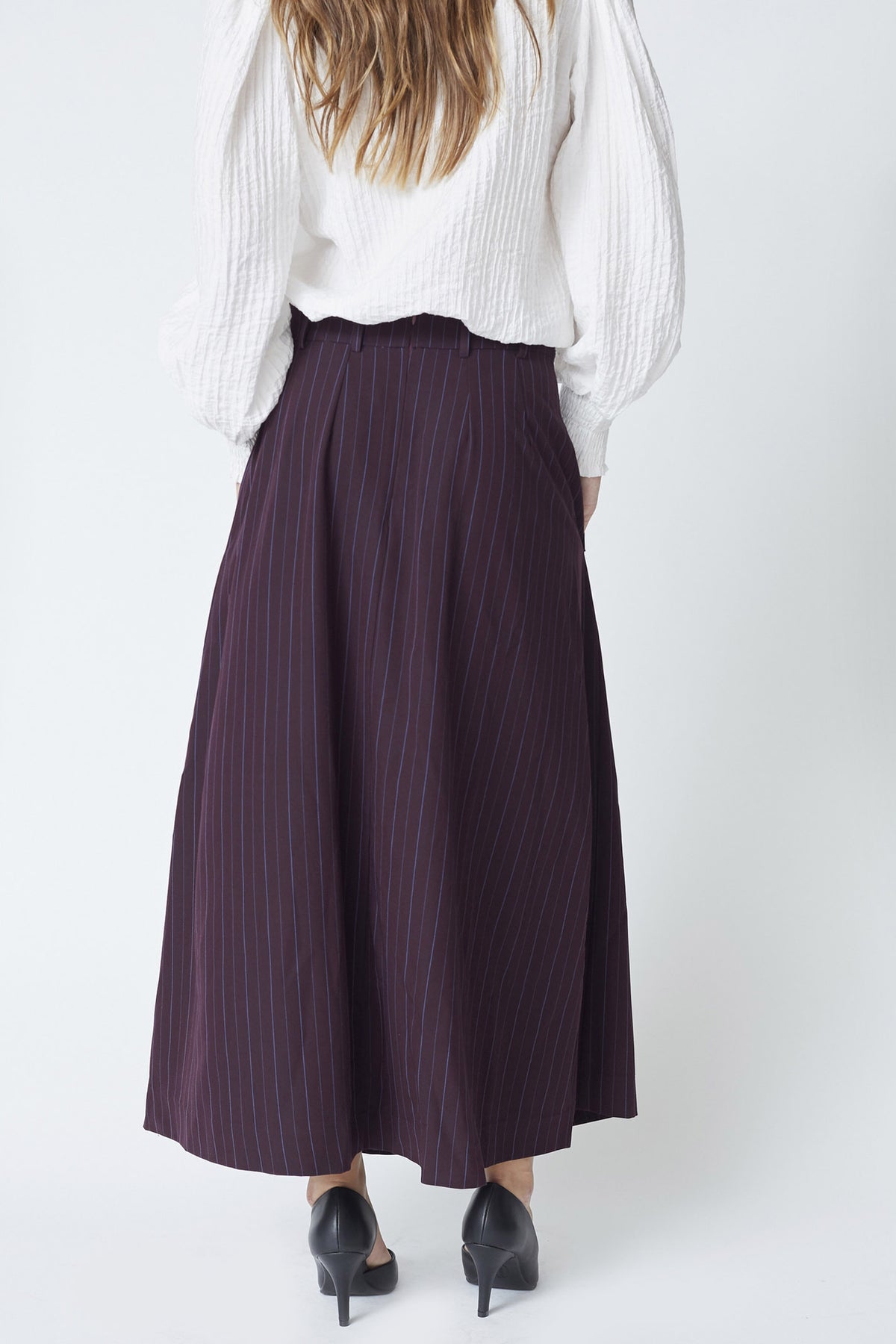 AnyaCC Trinny Pleat Skirt 67-Plum 44001