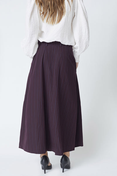 AnyaCC Trinny Pleat Skirt 67-Plum 44001 Thumbnail