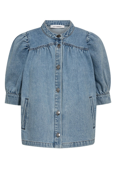 AsjaCC Denim Blouse 552-Denimblå - 45140 Thumbnail