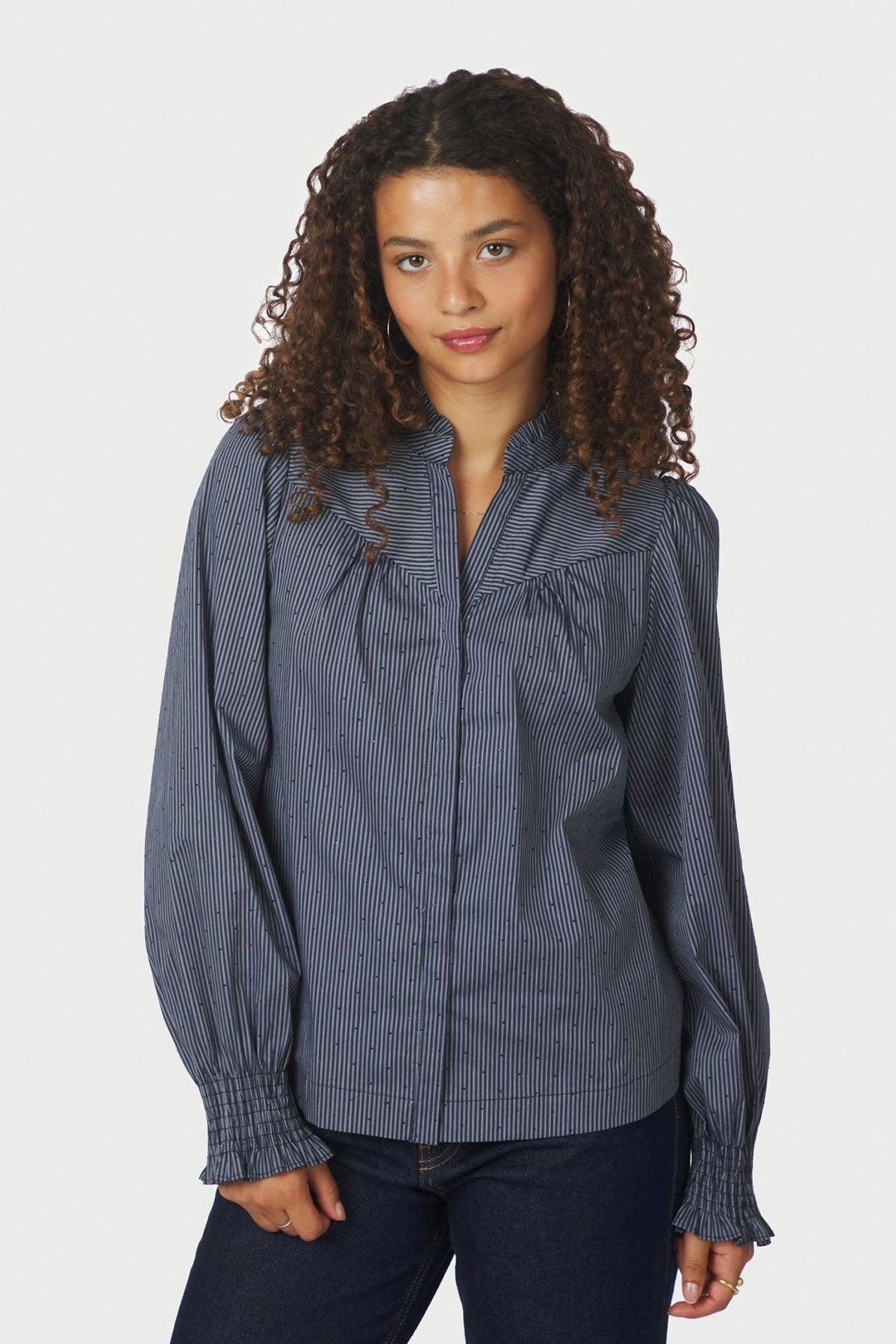 Astrida Stripe Stone Navy - 167292