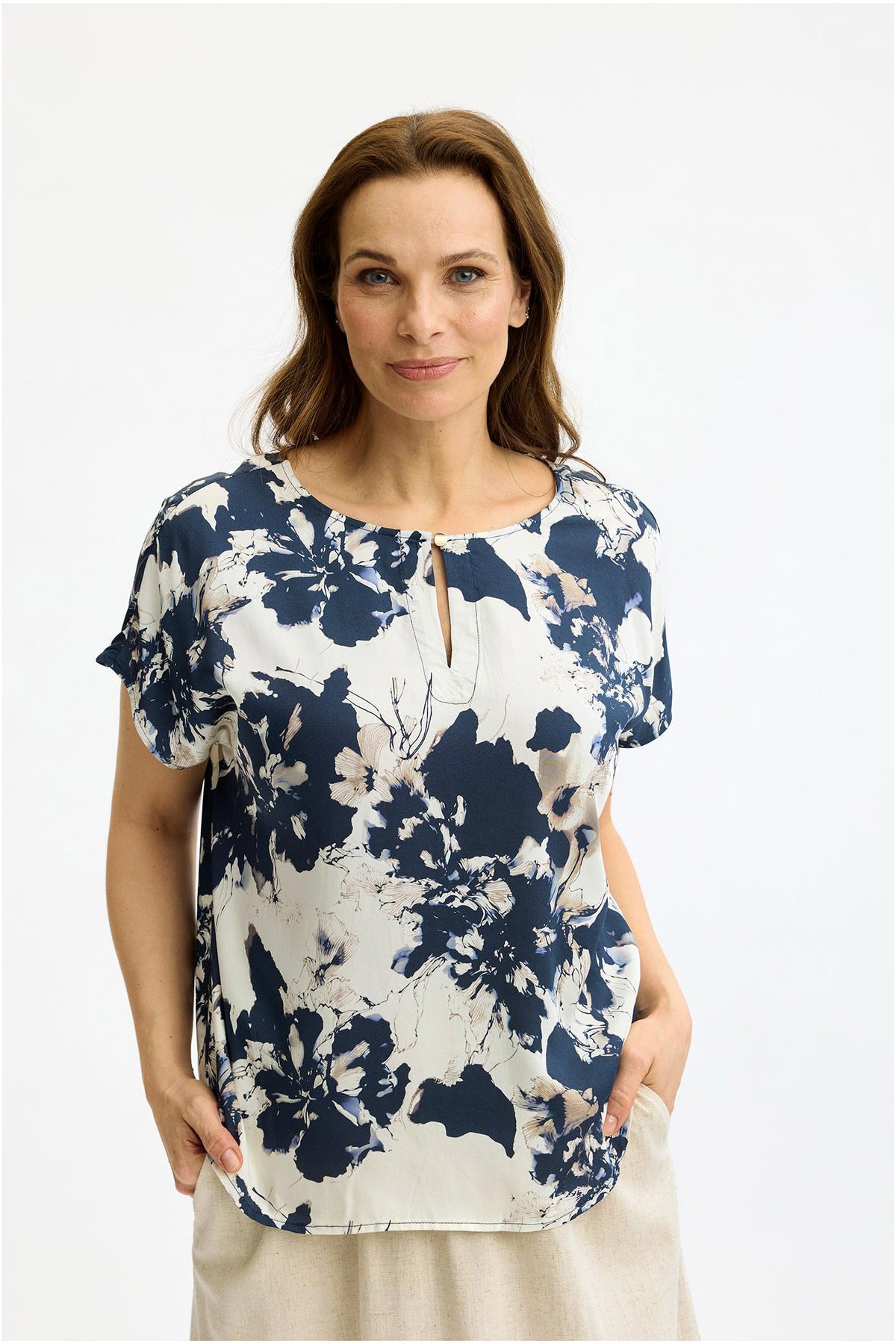 Aya blus Blå - 17154