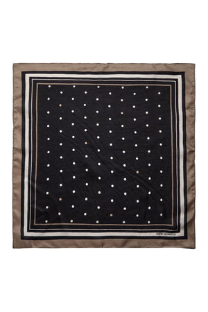 BETTYSW SCARF 8051 Mörkgrårandig - S261900