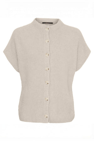 BTFELEANOR Raccoon Cardigan Ljusbeige - 500121