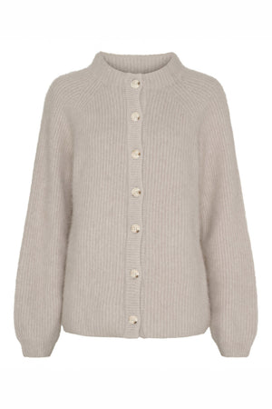 BTFNINA Raccoon Cardigan Ljusbeige - 500129