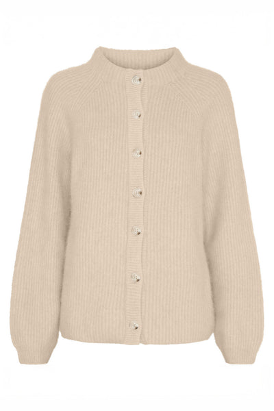 BTFNINA Raccoon Cardigan Sand Beige - 500129 Thumbnail