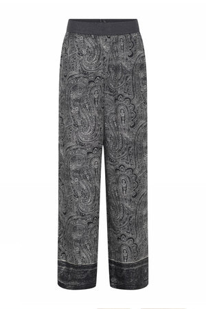 Babbett, byxor med vida ben 81999-Svart/Sand - 62011/7358
