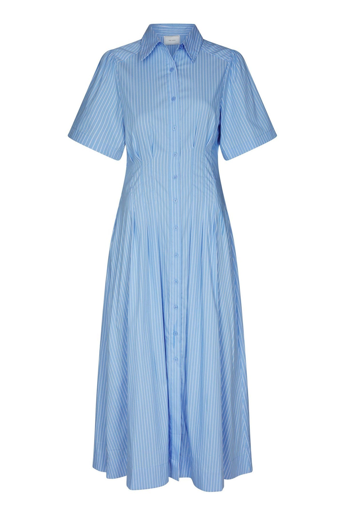 Baia Stripe Poplin Dress Ljusblå - 167585