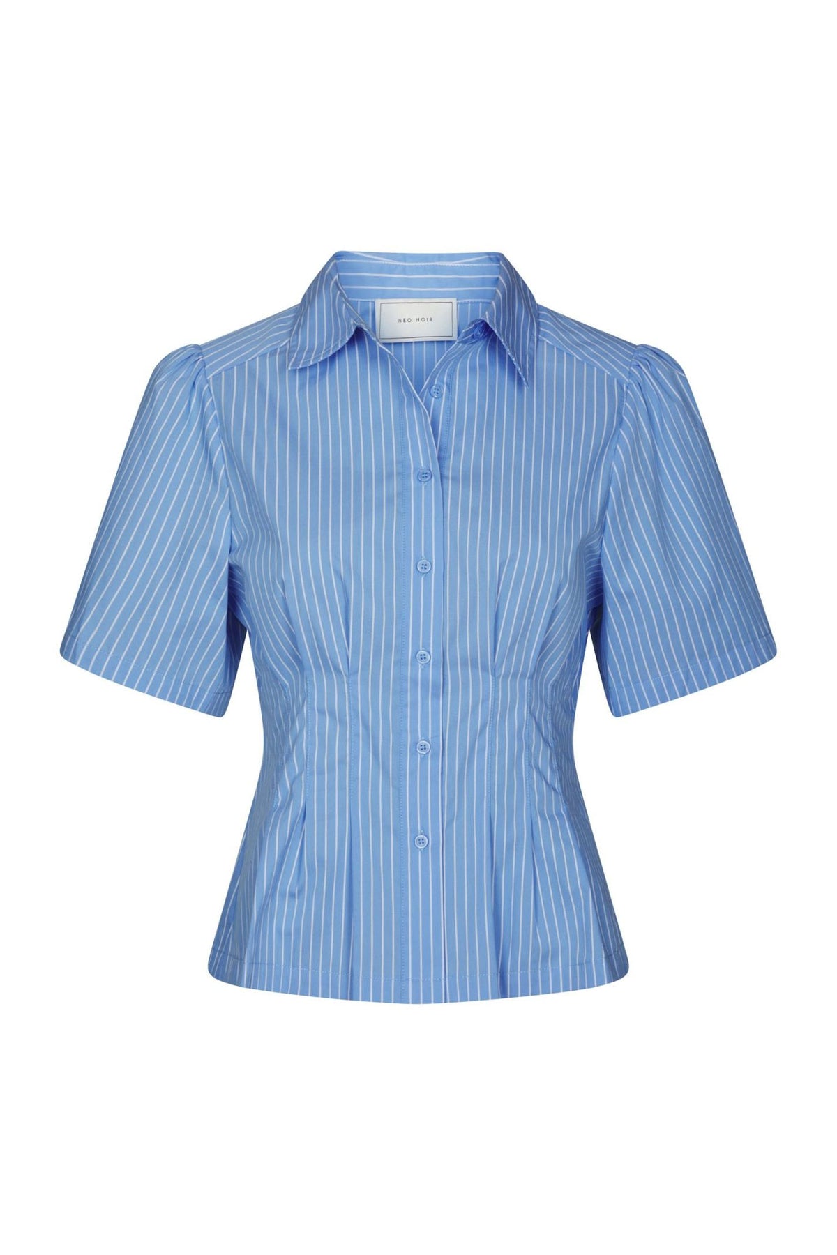 Balara Stripe Poplin Shirt Ljusblå - 169049