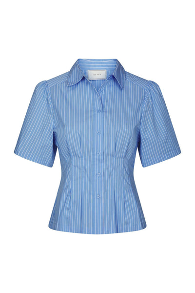 Balara Stripe Poplin Shirt Ljusblå - 169049 Thumbnail
