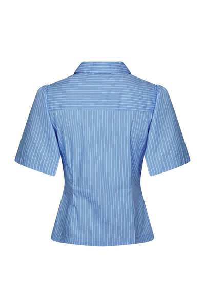 Balara Stripe Poplin Shirt Ljusblå - 169049 Thumbnail