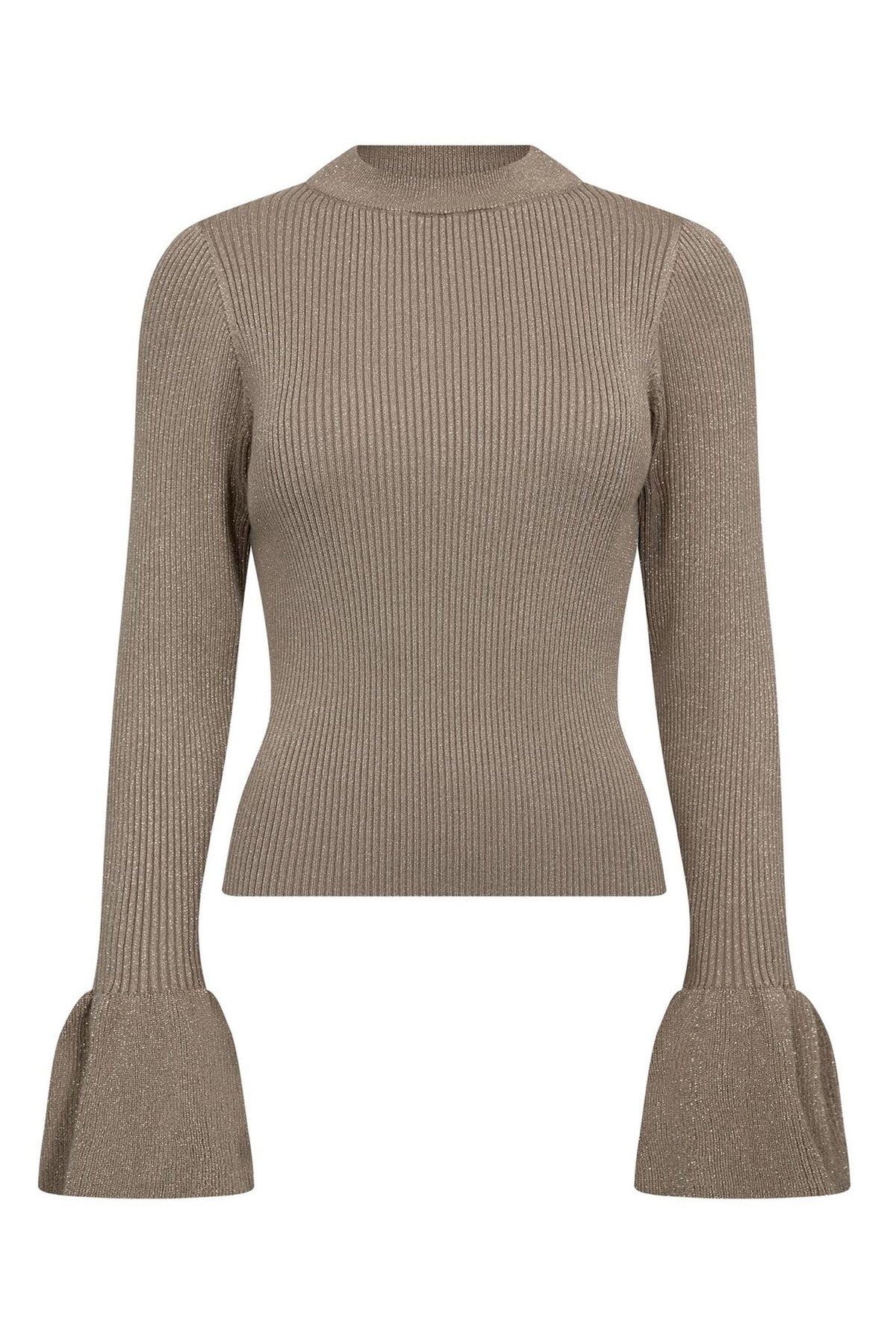 BalinCC Lurex Turtleneck Knit 127-Champagne - 32243