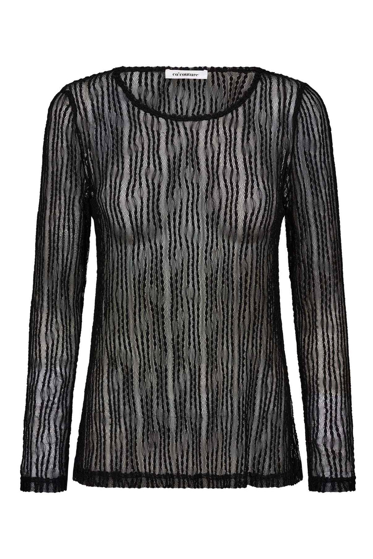 BarbCC O-Neck Blouse 96-Black - 33202