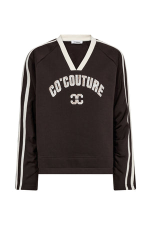 BatuCC Coco V-Sweat 145-Mörkbrun 47001