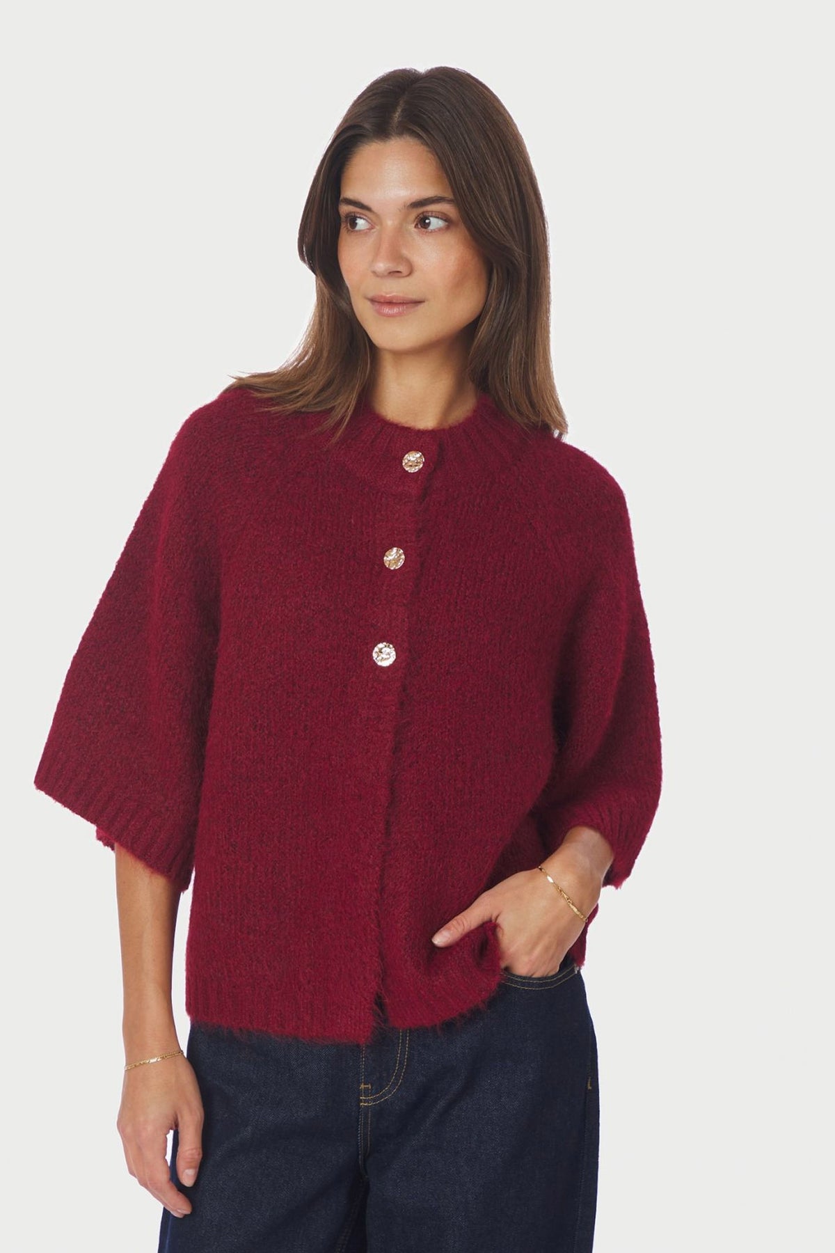 Benuta Fluffy Dark Red - 165816
