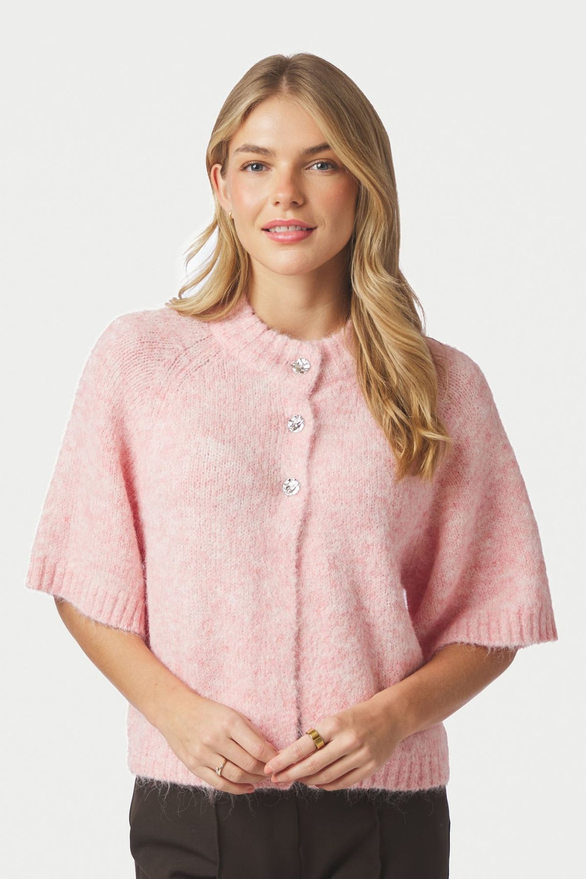Benuta Fluffy Knit Cardigan LJUSROSA - 165816