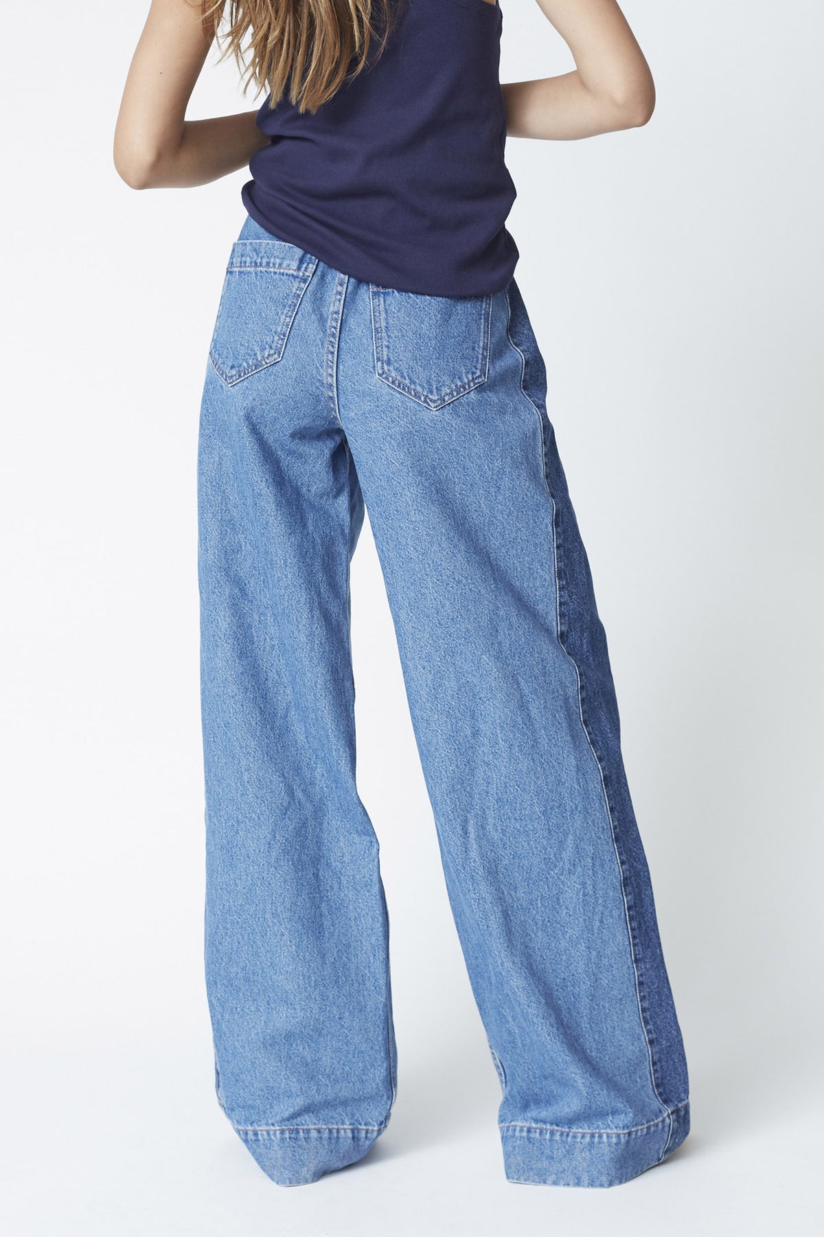 BilbaoCC Wide LL Jeans 552-Denimblå 41043