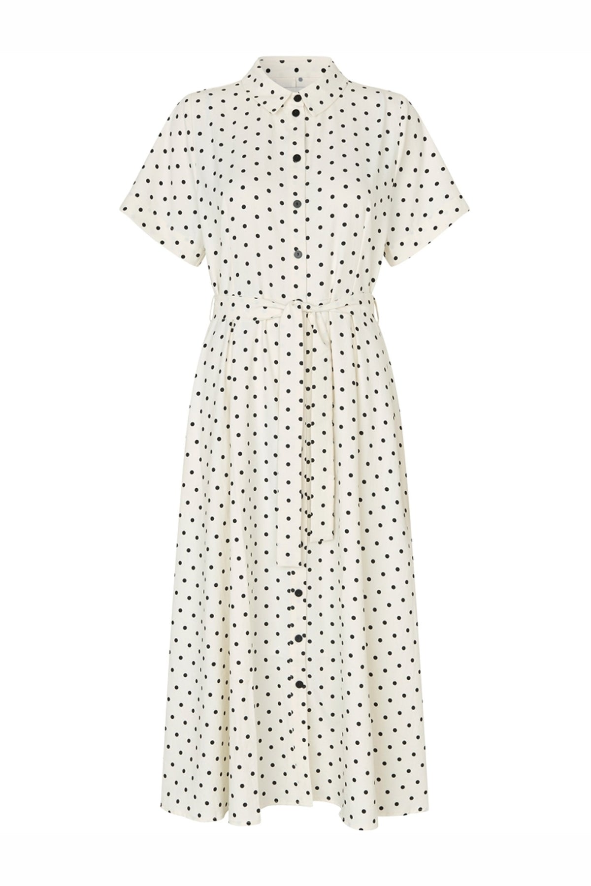 Blakell Midi Dress Ss Dot Print - 26130-3015