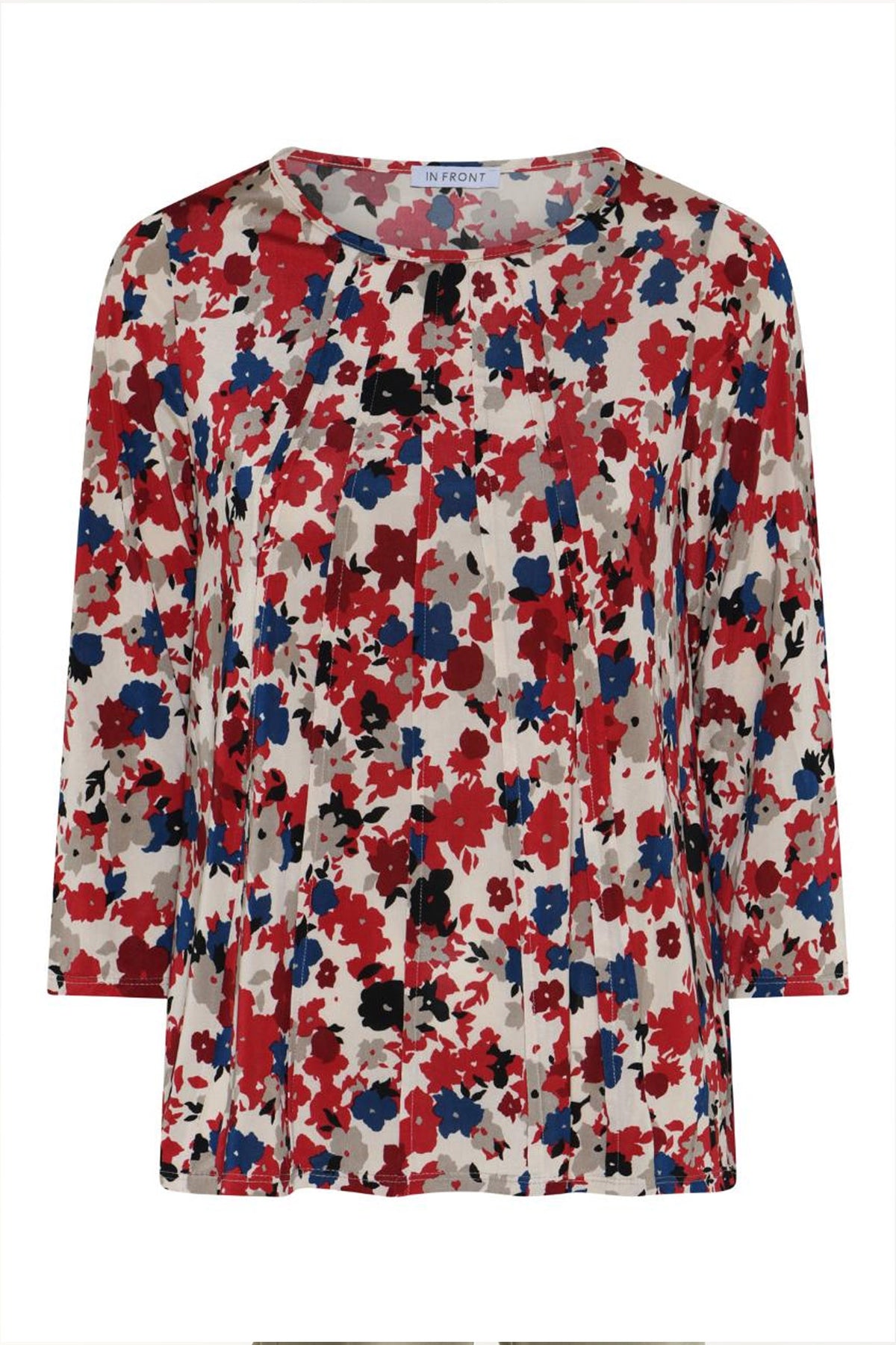 Blus Lucette 3/4-ärm Röd - 17010