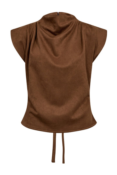 BobbieCC Pleat Top 35-Suntan 35145 Thumbnail