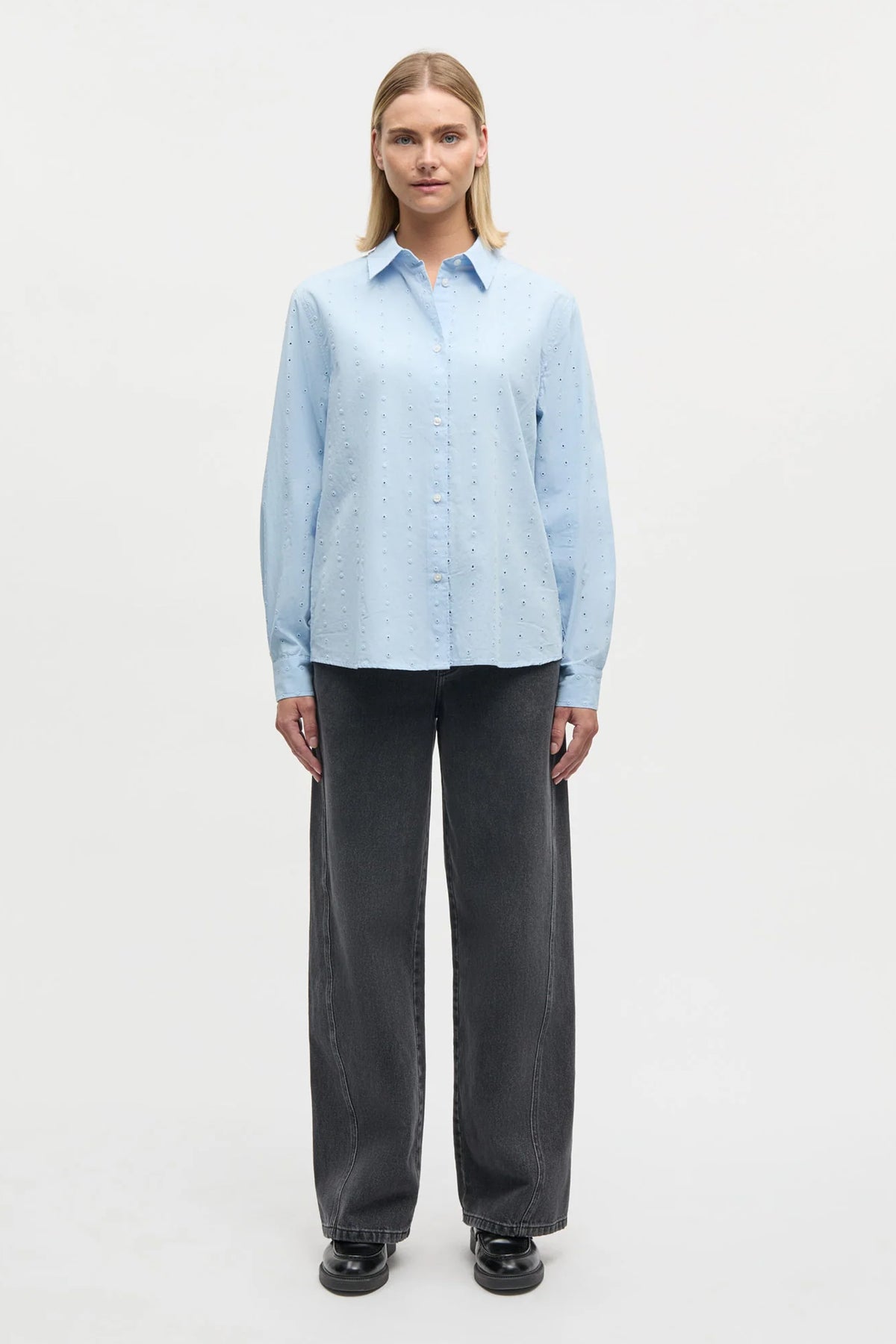 Broda Crane Skjorta Cashmere Blue - 205534