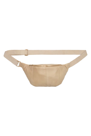 Midjeväska Satin Beige m. Ljusguld-detaljer - 100093